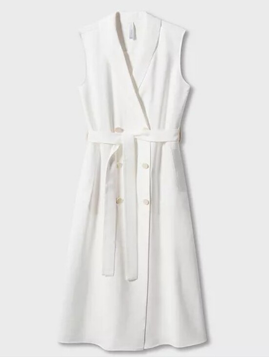 Mango Dresses & Skirts - 💘🌴🥥 NWT Mango Chic Double-Breasted Midi Blazer Dress with Tie Belt S